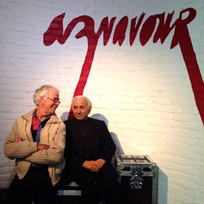 Jehan Valiquet with Charles Aznavour