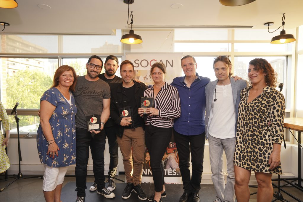 Huguette Langlois, Arnaud Schauman, Musicor, David Charest, Fred St-Gelais, Nancy Brault, Blu Dog Media, Eric Baptiste, Marc Ouellette, Nathalie Gagné, SOCAN