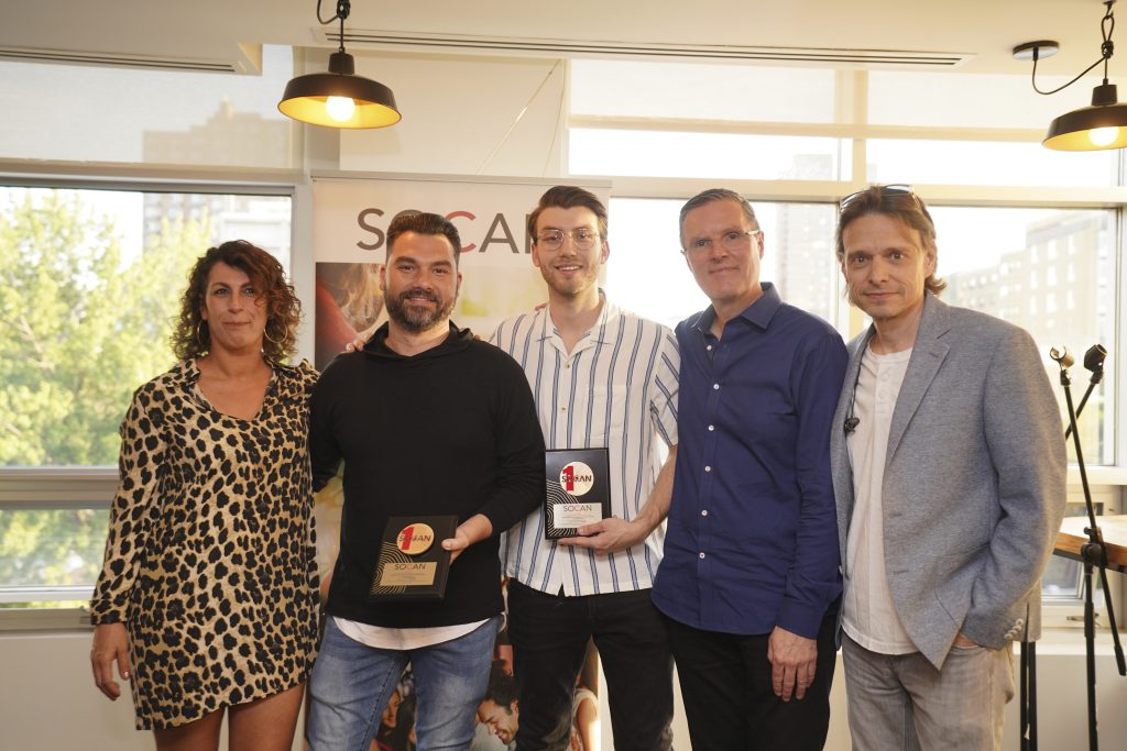 Nathalie Gagné, Domenic Pandolfo, Carl Sylvestre, Eric Baptiste, Marc Ouellette, SOCAN