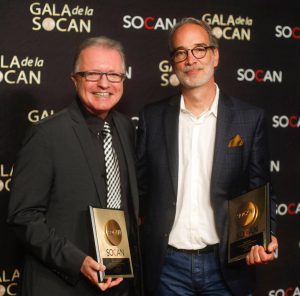 Gilles Godard, Raymond Fabi, SOCAN Awards, 2019, Montreal, Gala
