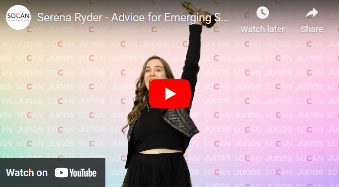 Click on the image to watch the interview with Serena Ryder