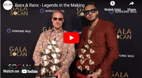 Banx & Ranx, Gala SOCAN, 2023