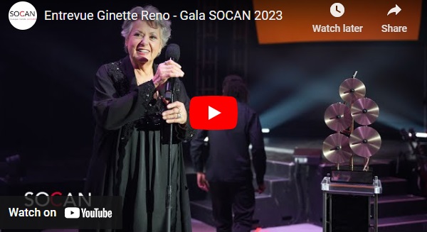 Ginette Reno, Gala SOCAN, 2023
