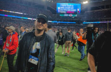 AC Vasquez collaborates with Shakira during the Super Bowl