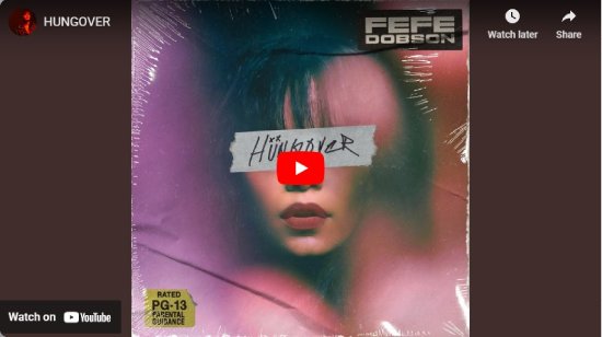 Fefe Dobson, Hungover, video