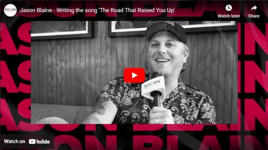 SOCAN, Interview, JasonBlaine