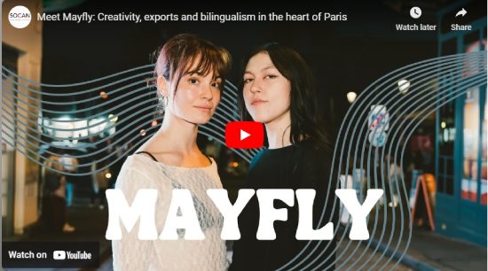 Mayfly, MaMA, SOCAN, Interview, 2023