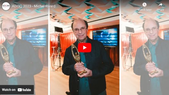 ADISQ, Gala, 2023, SOCAN, Interview, Michel Rivard