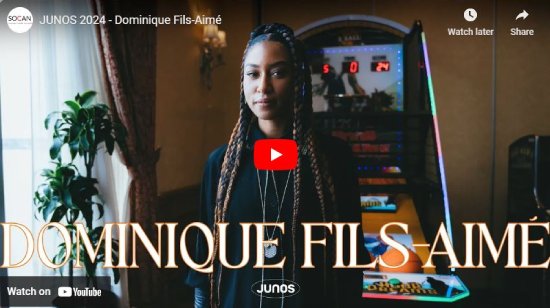 SOCAN, interview, Dominque Fils Aime