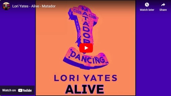 Lori Yates, Alive, video