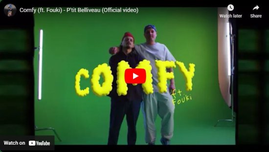 P'tit Beliveau, Comfy, video