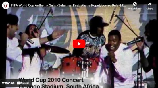 Salim-Sulaiman, Africa You're A Star, video