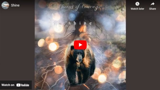 Chorus of Courage, Shine, Alysha Brilla, video