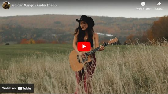 Andie Therio, Theriault, Golden Wings, video