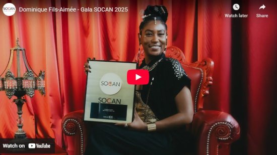 Gala SOCAN, 2025, Interview, Dominique Fils-Aime