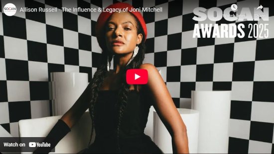 SOCAN Awards, 2025, interview, entrevue, Allison Russell, video