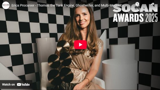 SOCAN Awards, 2025, interview, entrevue, video, Erica Procunier