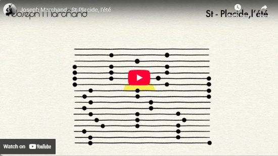 Joseph Marchand, Ste-Placide, L'été, video