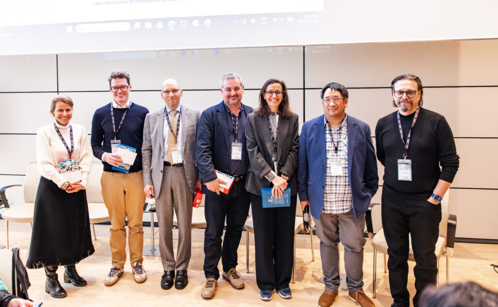 Cecile Rap-Veber, SACEM, Tobias Holzmeuller, GEMA, Tony Dunaif, ASCAP, Gorm Arildsen, KODA, Jennifer Brown, SOCAN, Darren Fung, SCGC, Marc Ouellette